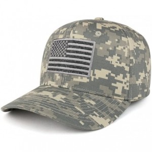 Baseball Caps American Flag Embroidered Camo Tactical Operator Structured Cotton Cap - Acu - C7183KIM97D $13.81