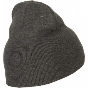 Skullies & Beanies German Shepard Dog Embroidered Knitted Short Beanie - Dk Grey - CS18KH8IETQ $23.97