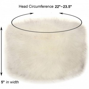Bomber Hats Women's Winter Faux Fur Cossak Russian Style Hat - White - CD18HK6UN4S $16.82