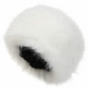 Bomber Hats Women's Winter Faux Fur Cossak Russian Style Hat - White - CD18HK6UN4S $16.82