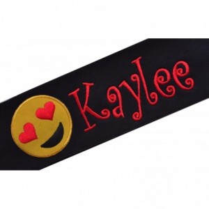 Headbands Emoji Headband Embroidered with Personalized Custom Name (RED HEADBAND) - RED HEADBAND - CE182EL2S56 $27.49