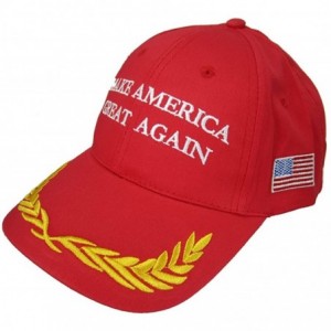 Baseball Caps Donald Trump Cap Make America Great Again USA Baseball Hat - Red Olive Branch - CL18E058L3T $16.97