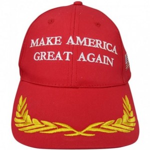 Baseball Caps Donald Trump Cap Make America Great Again USA Baseball Hat - Red Olive Branch - CL18E058L3T $10.14