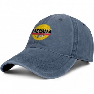 Baseball Caps Medalla Light Women Men Denim Ball Cap Adjustable Snapback Sun Hat - Medalla Light-8 - CE18WG44ZTH $20.56