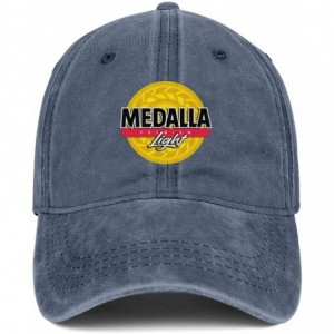 Baseball Caps Medalla Light Women Men Denim Ball Cap Adjustable Snapback Sun Hat - Medalla Light-8 - CE18WG44ZTH $20.56