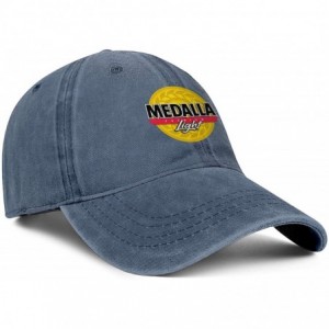 Baseball Caps Medalla Light Women Men Denim Ball Cap Adjustable Snapback Sun Hat - Medalla Light-8 - CE18WG44ZTH $20.56