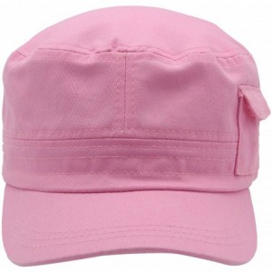 Baseball Caps Cadet Army Cap - Military Cotton Hat - Pink2 - CW12GW5UUZ3 $19.00