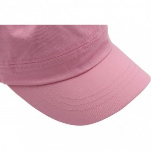 Baseball Caps Cadet Army Cap - Military Cotton Hat - Pink2 - CW12GW5UUZ3 $9.11