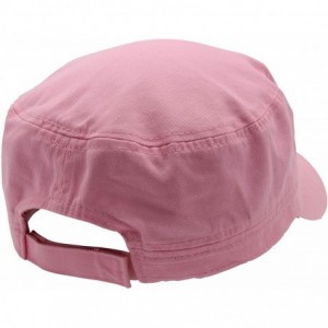 Baseball Caps Cadet Army Cap - Military Cotton Hat - Pink2 - CW12GW5UUZ3 $9.11