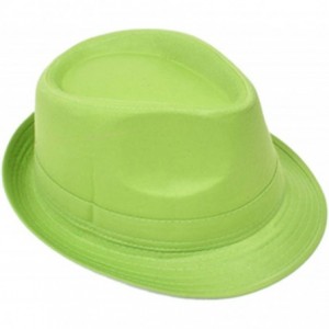 Fedoras Playful & Colorful Fedora Hat- L/XL- Green - CB11803OZPR $20.46