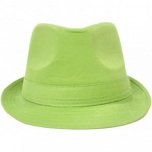Fedoras Playful & Colorful Fedora Hat- L/XL- Green - CB11803OZPR $13.64
