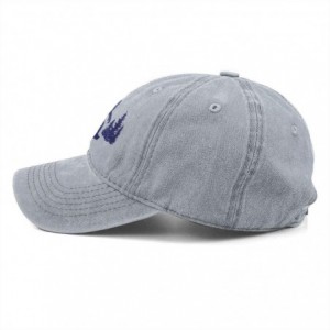 Baseball Caps Unisex UFO Bigfoot Denim Hat Adjustable Washed Dyed Cotton Dad Baseball Caps - Gray - Bigfoot Sasquatch - C418N...