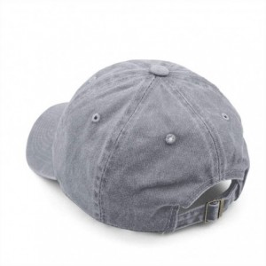 Baseball Caps Unisex UFO Bigfoot Denim Hat Adjustable Washed Dyed Cotton Dad Baseball Caps - Gray - Bigfoot Sasquatch - C418N...