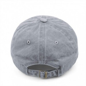 Baseball Caps Unisex UFO Bigfoot Denim Hat Adjustable Washed Dyed Cotton Dad Baseball Caps - Gray - Bigfoot Sasquatch - C418N...