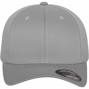 Baseball Caps Unisex Wooly Combed Twill Cap - 6277 - Silver - CL11NV52F51 $19.40