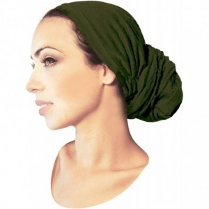 Headbands Pre-Tied Headscarf Versatile Long Ties Bandana Tichel Headwear Turban Wrap Soft Cotton - C512NZVP2M4 $19.68