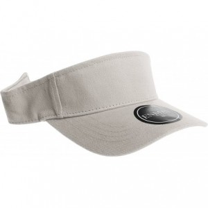 Visors 12 Pack Plain Visor Hats Adjustable Back Strap Tennis Golf Sun Hat - Gray - CY186ENA59C $30.50