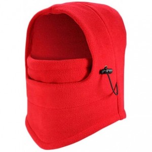 Balaclavas Multi-Function Mask Balaclava Windproof Ski Mask Cold Weather Face Cover - Red - C8188UQ4DRR $10.27