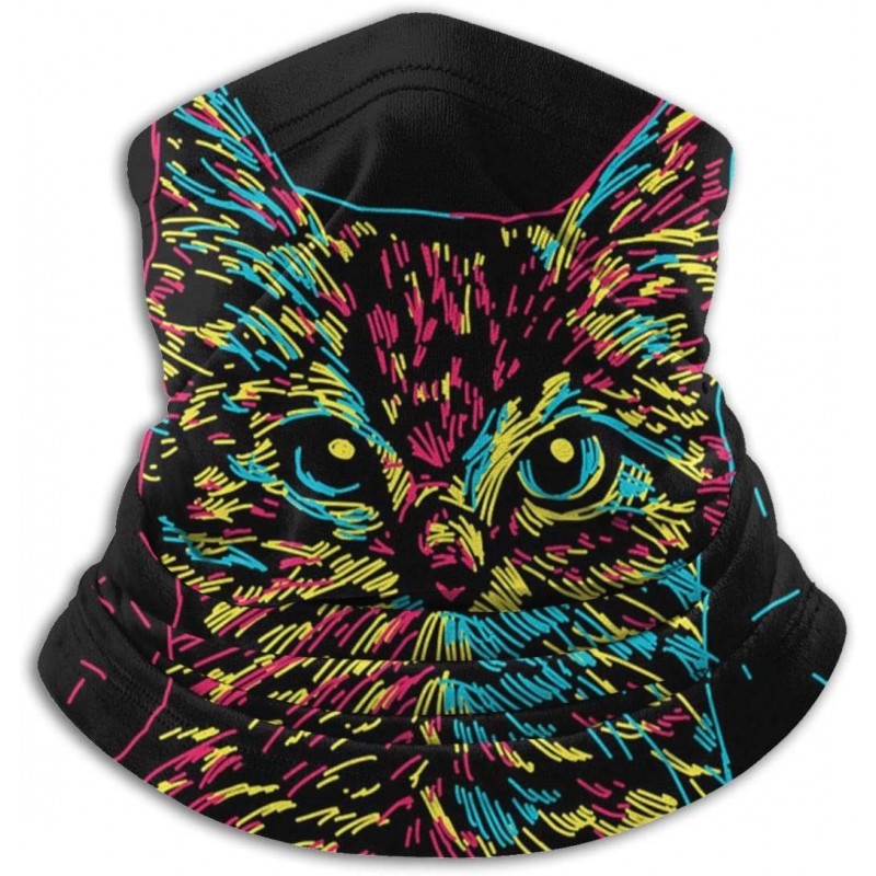 Balaclavas Face Mask Custom Colorful Cat Style 3D Seamless Half Face Bandanas Balaclava (style12) - Style12 - C7197ZMZW9U $13.12