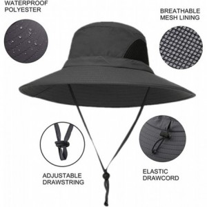 Sun Hats Fishing Hat- Safari Hat Cap with UPF 50 Sun Protection for Men and Women - Navy - CE18O2MXCNY $14.59