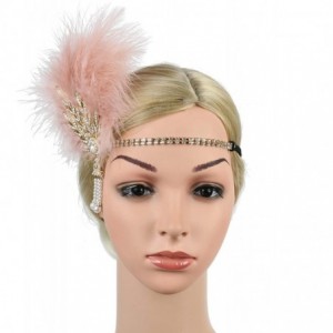 Headbands Rhinestone Headpiece 1920s Medallion Accessories - 98-pink - CS194QAY6DA $14.40