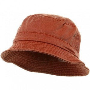 Bucket Hats Washed Hats- Royal Medium/Large - Orange - C011O94PU5P $38.81