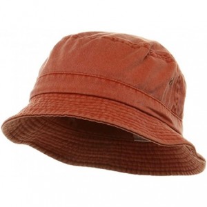 Bucket Hats Washed Hats- Royal Medium/Large - Orange - C011O94PU5P $23.18