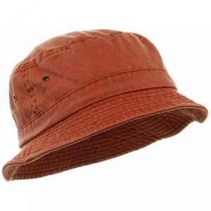 Bucket Hats Washed Hats- Royal Medium/Large - Orange - C011O94PU5P $23.18