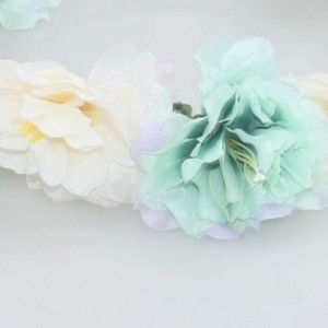 Headbands Flower Crown Floral Hair Wreath Wedding Headband Festival Garland - 4-Green - CD18S44342I $9.77