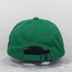 Baseball Caps Cotton Plain Baseball Cap Adjustable .Polo Style Low Profile(Unconstructed hat) - Green - CG188ZUM0QH $9.25