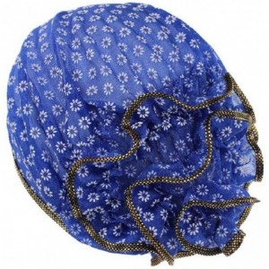 Skullies & Beanies Cancer Chemo Hat Flower Beanie Scarf Ethnic Cloth Print Turban Bonnet India Hat Handwear - A---dark Blue -...