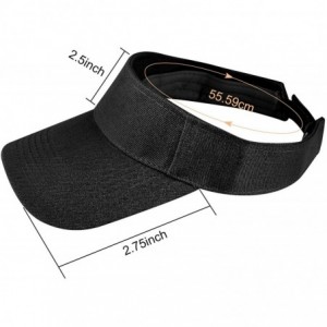 Visors 6 Pcs Sun Sports Visor Hat Adjustable Cap for Men Women - Color Set B - CZ18XDHEN89 $17.66