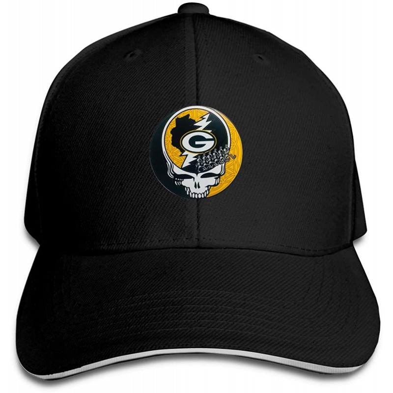 Baseball Caps Green Bay Packers Unisex Baseball Cap Men's Cap Adjustable Baseball Cap for Women-Red - Black - C418ZKDNHNW $13.01