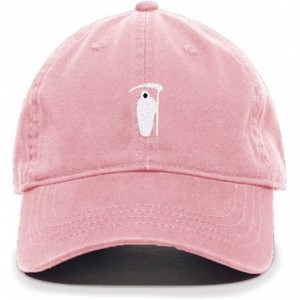 Baseball Caps Reaper Baseball Cap Embroidered Cotton Adjustable Dad Hat - Light Pink - CA197S8KNO6 $30.66