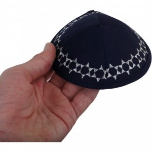 Skullies & Beanies Kippah Beautifully Breathable Celebrating - Blue Star of David - CV18OXLTSZ6 $10.27