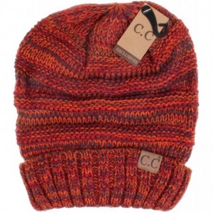 Skullies & Beanies Hatsandscarf Exclusives Unisex Beanie Oversized Slouchy Cable Knit Beanie (HAT-100) - Rust - CO1865I2LDG $...