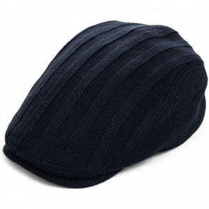 Newsboy Caps Wool Newsboy Cap Earflap Trapper Hat Winter Warm Lined Fashion Unisex 56-60CM - 69148_navy - C912OB0GMV1 $13.74