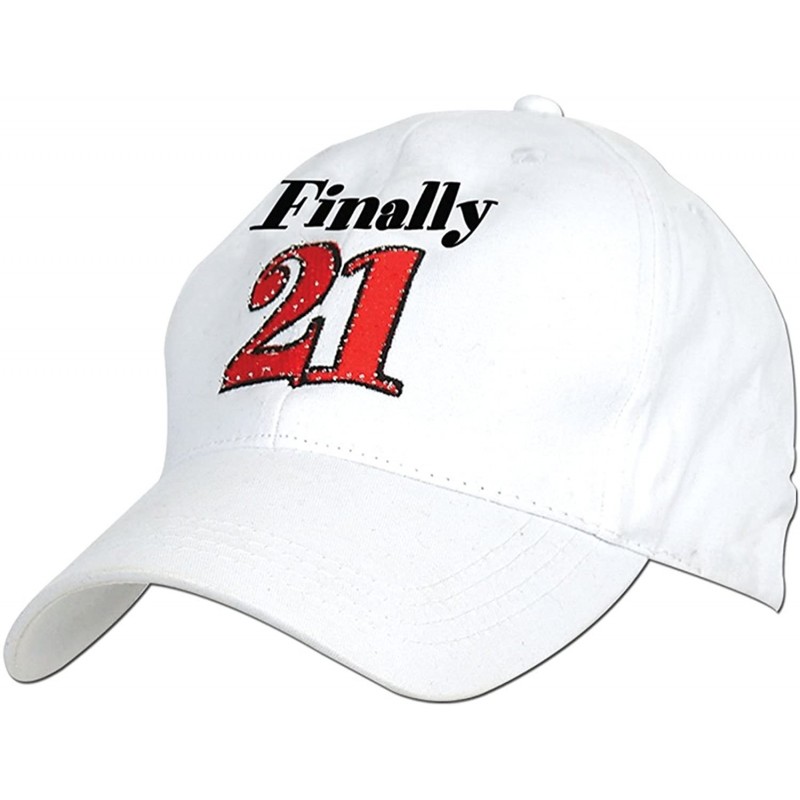 Baseball Caps Finally 21 21st Birthday Hat Baseball Cap - CG11CHMANA1 $11.74