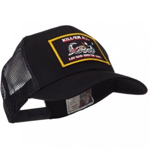 Baseball Caps Skull and Choppers Embroidered Military Patched Mesh Cap - Kill 2 - CP11FITPZ55 $16.76