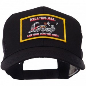 Baseball Caps Skull and Choppers Embroidered Military Patched Mesh Cap - Kill 2 - CP11FITPZ55 $16.76