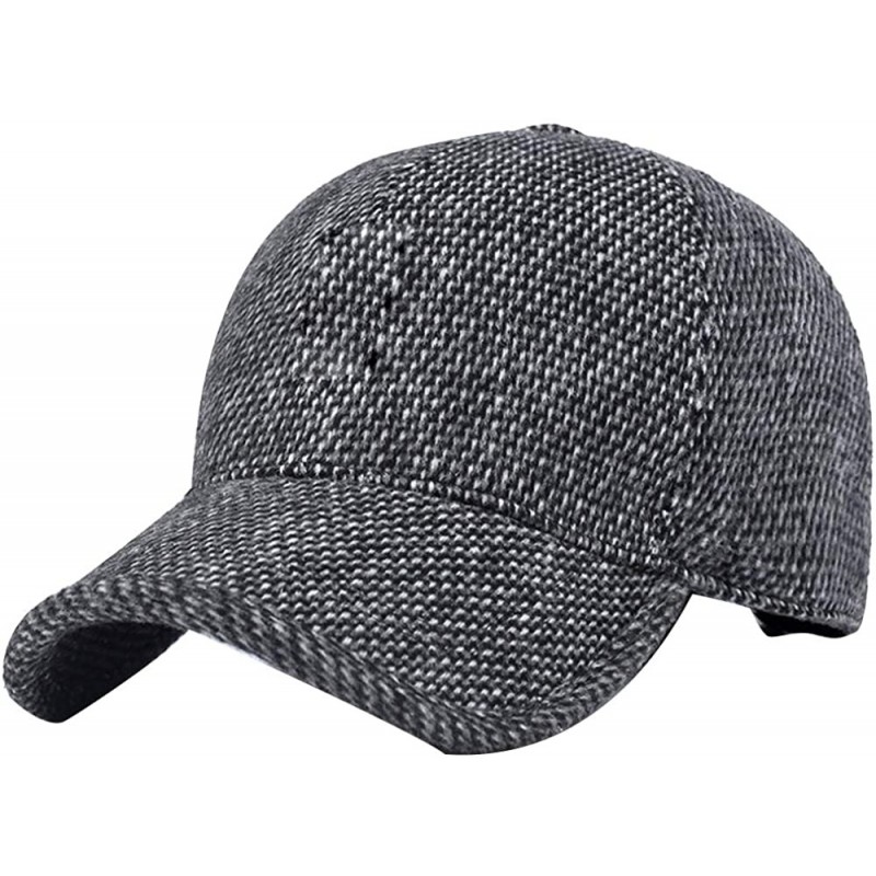 Baseball Caps Outdoor Baseball Thermal Adjustable Earmuffs - Grey - CK18M04R38Z $9.19