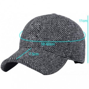 Baseball Caps Outdoor Baseball Thermal Adjustable Earmuffs - Grey - CK18M04R38Z $9.19