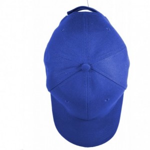 Baseball Caps Plain Baseball Cap Adjustable Back Strap 3 PC - Royal Blue - C418C5NC0OX $7.77