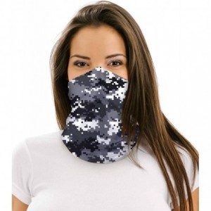 Balaclavas 12 in 1 Multifunctional Headwear Face Mask Neck Gaiter Camo Collection - Arctic Digital Camo - C7197M25AEU $15.96