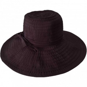 Sun Hats Packable Crushable Travel Hat 4" Brim - UPF50+ - HS238 - Black - CS112HJLZB7 $38.61