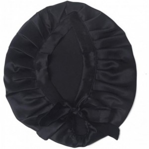 Skullies & Beanies Natural Sleep Bonnet Beauty - Black - CP17YL3IATW $15.23