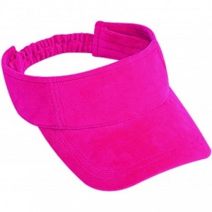 Visors Caps Superior Terry Cloth Solid Color Sun Visors - Cherry Red - C811U5JAEZN $10.53