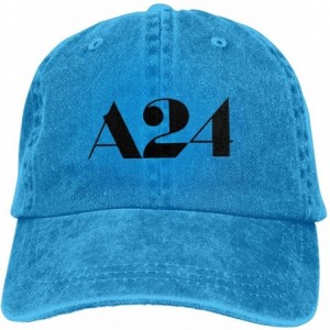 Baseball Caps A24 Classic Baseball Cap Cotton Soft Adjustable Size Fits Men Women - Blue - C818W93RQXI $24.63