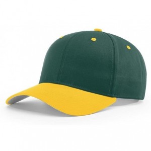 Baseball Caps 212 PRO Twill Snapback Flex Baseball HAT Blank FIT Cap - Dark Green/Gold - C7186ZAQ9QY $18.15
