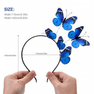 Headbands Butterfly Headbands Accessories Halloween - Blue - C818QLWSLM6 $10.81